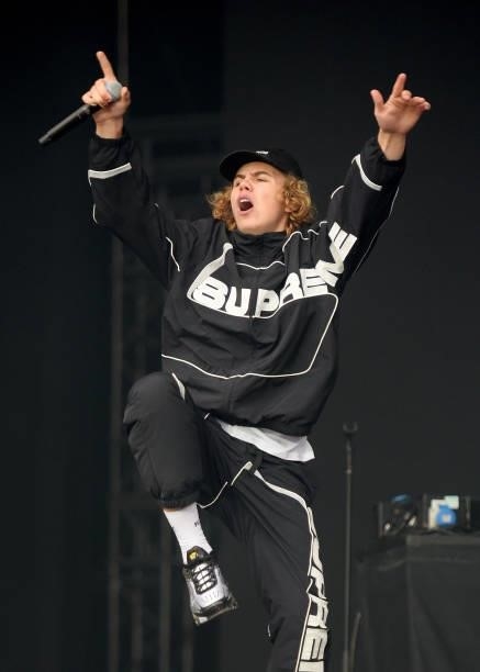The Kid LAROI performs on Day 3 of Leeds Festival 2021 at Bramham Park on August 29, 2021 in Leeds, England.