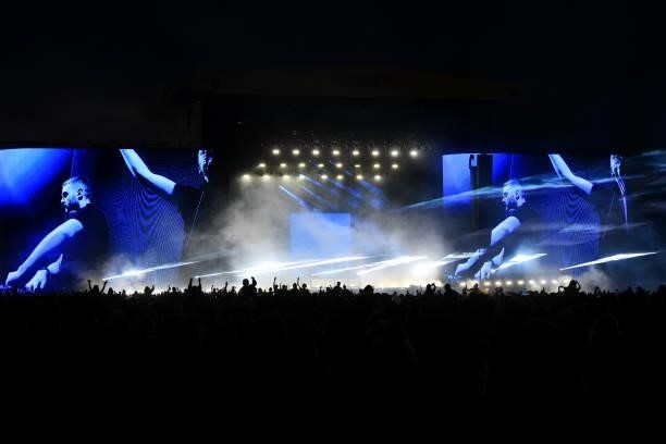 Disclosure perform on Day 3 of Leeds Festival 2021 at Bramham Park on August 29, 2021 in Leeds, England.