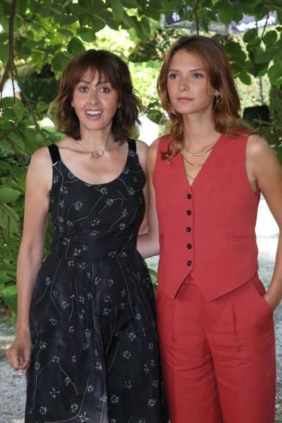 Valérie Bonneton and Josephine Japy attend the "Eugenie Grandet