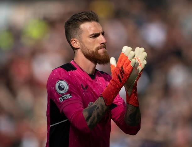 The Wolverhampton Wanderers goalkeeper José Sá during the Premier League match between Wolverhampton Wanderers and Manchester United at Molineux on...
