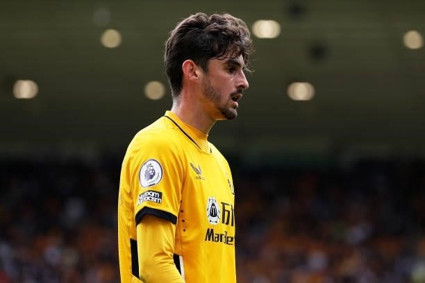 Francisco Trincao of Wolverhampton Wanderers looks on during the Premier League match between Wolverhampton Wanderers and Manchester United at...