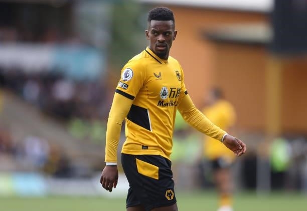 Nelson Semedo of Wolverhampton Wanderers looks on during the Premier League match between Wolverhampton Wanderers and Manchester United at Molineux...