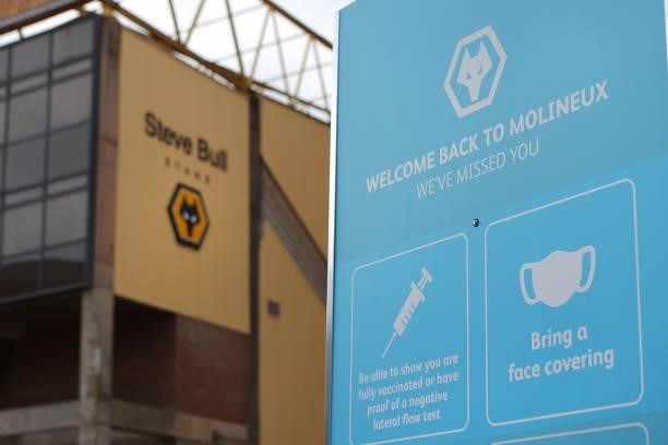 General view of Molineux is seen prior to the Premier League match between Wolverhampton Wanderers and Manchester United at Molineux on August 29,...