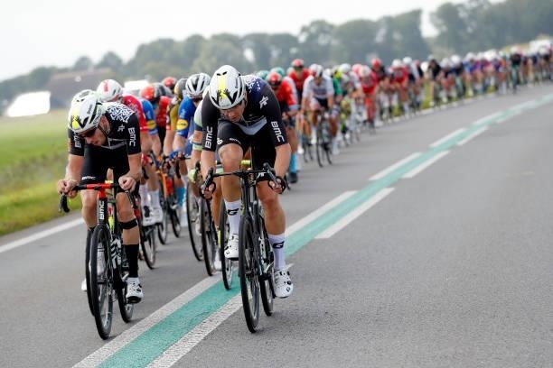 Michael Gogl of Austria and Max Walscheid of Germany and Team Qhubeka Nexthash compete during the 17th Benelux Tour 2021, Stage 1 a 169,6km stage...