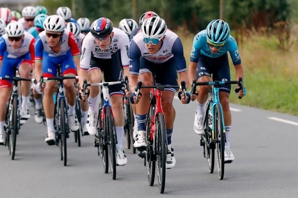 Jasper Stuyven of Belgium and Team Trek - Segafredo leads the peloton during the 17th Benelux Tour 2021, Stage 1 a 169,6km stage from Surhuisterveen...