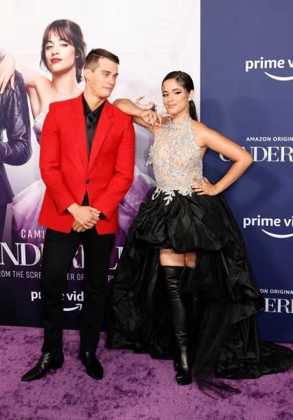Nicholas Galitzine and Camila Cabello attend the Los Angeles Premiere of Amazon Studios' "Cinderella