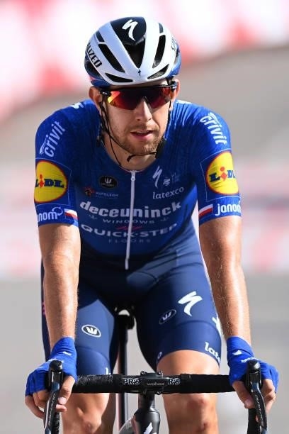 Josef Cerny of Czech Republic and Team Deceuninck - Quick-Step crosses the finishing line during the 76th Tour of Spain 2021, Stage 16 a 180km stage...