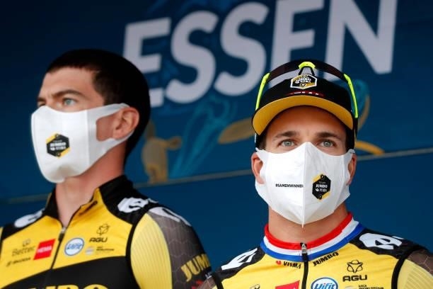 Dylan Groenewegen of Netherlands and Team Jumbo - Visma prior to the 17th Benelux Tour 2021, Stage 3 a 168,3km stage from Essen to Hoogerheide /...