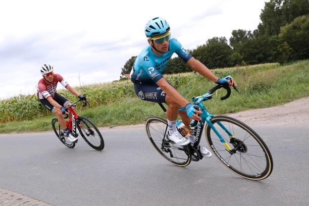 Matteo Sobrero of Italy and Team Astana – Premier Tech competes during the 17th Benelux Tour 2021, Stage 3 a 168,3km stage from Essen to Hoogerheide...