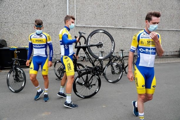 Arne Marit of Belgium and Team Sport Vlaanderen - Baloise and Teammates prior to the 17th Benelux Tour 2021, Stage 3 a 168,3km stage from Essen to...