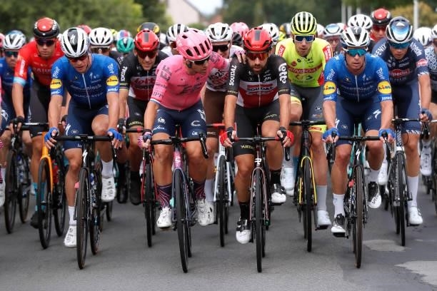 Sebastian Langeveld of Netherlands and Team EF Education - Nippo and Thomas De Gendt of Belgium and Team Lotto Soudal during the 17th Benelux Tour...