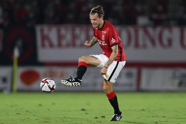 Of Urawa Reds in action during the J.League YBC Levain Cup quarter final first leg between Urawa Red Diamonds and the Urawa Komaba Stadium on...