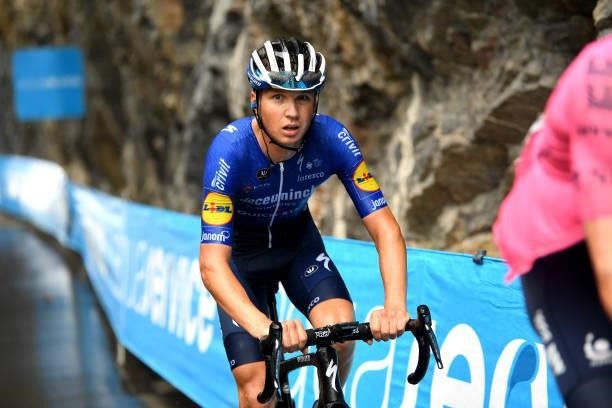 Mauri Vansevenant of Belgium and Team Deceuninck - Quick-Step competes during the 76th Tour of Spain 2021, Stage 17 a 185,5km stage from Unquera to...