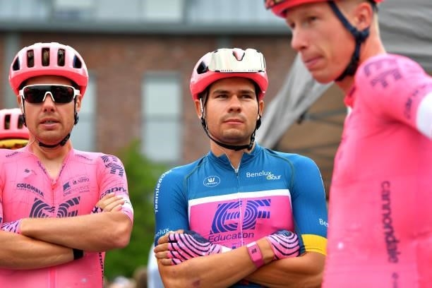 Stefan Bissegger of Switzerland and Team EF Education - Nippo prepares for the race prior to the 17th Benelux Tour 2021, Stage 4 a 166,1km stage from...