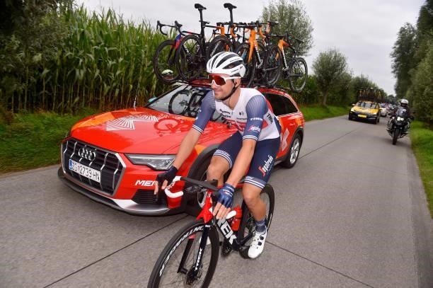 Edward Theuns of Belgium and Team Trek - Segafredo competes during the 17th Benelux Tour 2021, Stage 4 a 166,1km stage from Aalter to Ardooie /...