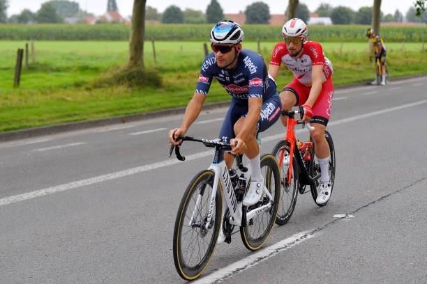 Gianni Vermeersch of Belgium and Team Alpecin-Fenix and Tom Bohli of Switzerland and Team Cofidis compete during the 17th Benelux Tour 2021, Stage 4...