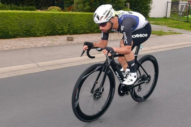 Victor Campenaerts of Belgium and Team Qhubeka Nexthash competes during the 17th Benelux Tour 2021, Stage 4 a 166,1km stage from Aalter to Ardooie /...