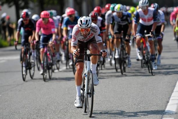 Julien Duval of France and AG2R Citröen Team competes during the 17th Benelux Tour 2021, Stage 4 a 166,1km stage from Aalter to Ardooie /...
