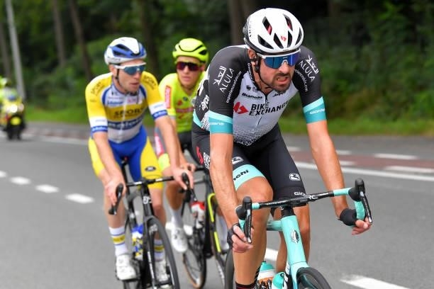 Sam Bewley of New Zealand and Team BikeExchange competes in the breakaway during the 17th Benelux Tour 2021, Stage 4 a 166,1km stage from Aalter to...