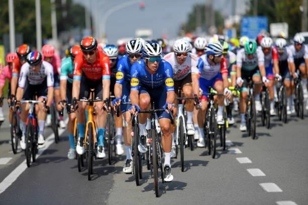 Iljo Keisse of Belgium and Team Deceuninck - Quick-Step leads the peloton during the 17th Benelux Tour 2021, Stage 4 a 166,1km stage from Aalter to...