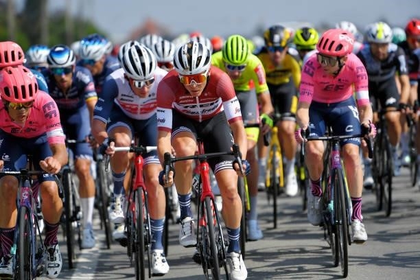 Toms Skujins of Latvia and Team Trek - Segafredo competes during the 17th Benelux Tour 2021, Stage 4 a 166,1km stage from Aalter to Ardooie /...