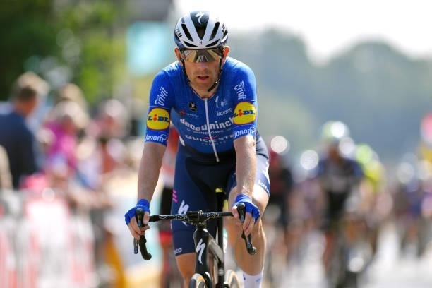 Michael Morkov of Denmark and Team Deceuninck - Quick-Step crosses the finishing line during the 17th Benelux Tour 2021, Stage 4 a 166,1km stage from...