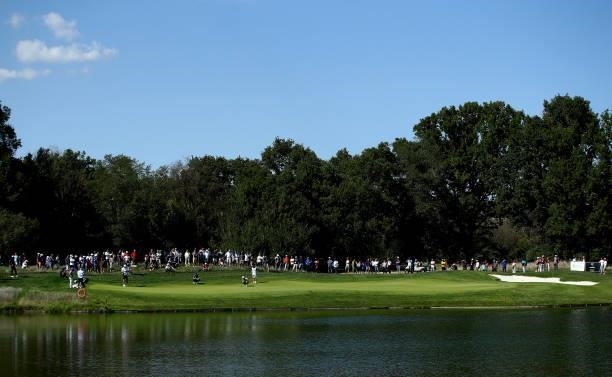 General view of the eighth hole during Day One of The Italian Open at Marco Simone Golf Club on September 02, 2021 in Rome, Italy.