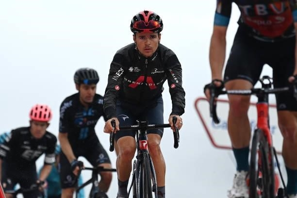 Thomas Pidcock of United Kingdom and Team INEOS Grenadiers crosses the finishing line during the 76th Tour of Spain 2021, Stage 17 a 185,5km stage...