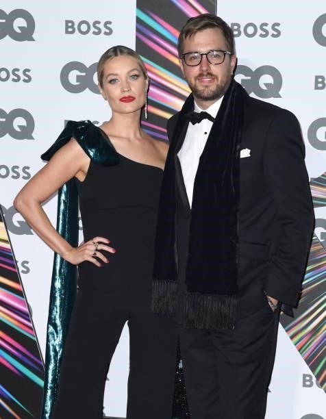 Laura Whitmore and Iain Stirling attend the GQ Men Of The Year Awards 2021 at the Tate Modern on September 01, 2021 in London, England.