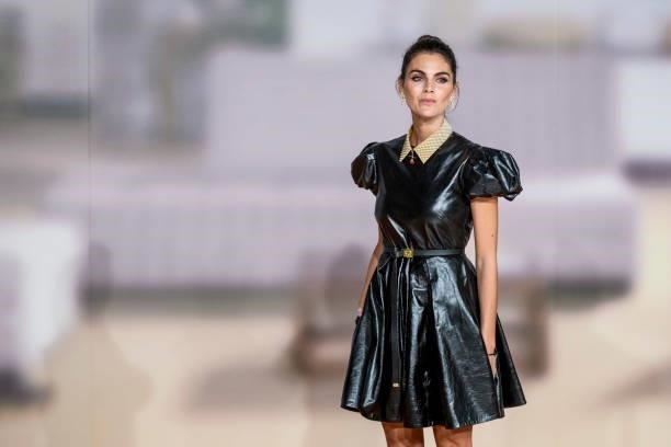 Actress Amaia Salamanca attends 'Todos Mienten' photocall at Palacio de Congresos Europa during the FesTVal 2021 on September 02, 2021 in...