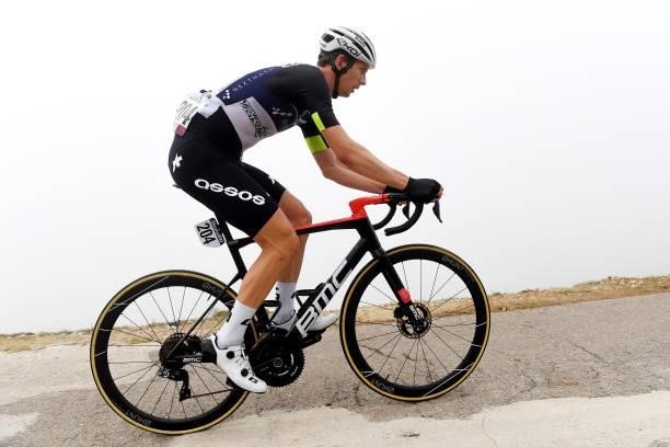 Dimitri Claeys of Belgium and Team Qhubeka Nexthash competes during the 76th Tour of Spain 2021, Stage 18 a 162,6km stage from Salas to Altu d’El...