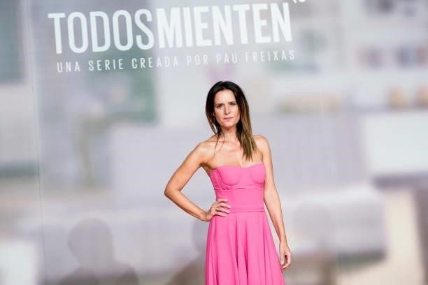 Eva Santolaria attends 'Todos Mienten' photocall at Palacio de Congresos Europa during the FesTVal 2021 on September 02, 2021 in Vitoria-Gasteiz,...