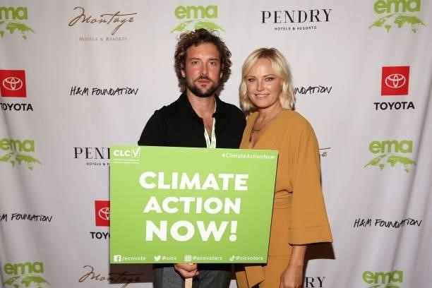 Jack Donnelly and Malin Akerman attend the 2021 Environmental Media Association IMPACT Summit sponsored by Toyota, H&M Foundation & Montage...