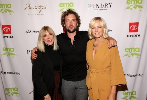 Debbie Levin, Jack Donnelly and Malin Akerman attend the 2021 Environmental Media Association IMPACT Summit sponsored by Toyota, H&M Foundation &...