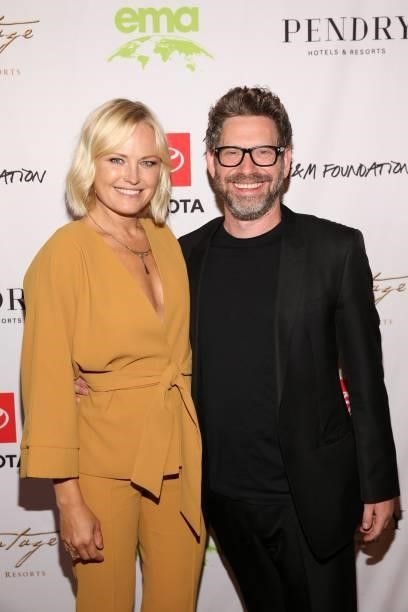 Malin Akerman and Asher Levin attend the 2021 Environmental Media Association IMPACT Summit sponsored by Toyota, H&M Foundation & Montage...