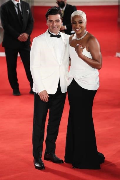 Oscar Isaac and Tiffany Haddish attends the red carpet of the movie "The Card Counter