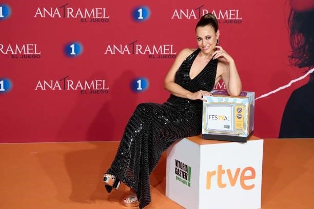 Actress Natalia Verbeke attends 'Ana Tramel. El Juego' premiere at the Europe Congress Palace during day 3 of the FesTVal 2021 on September 02, 2021...