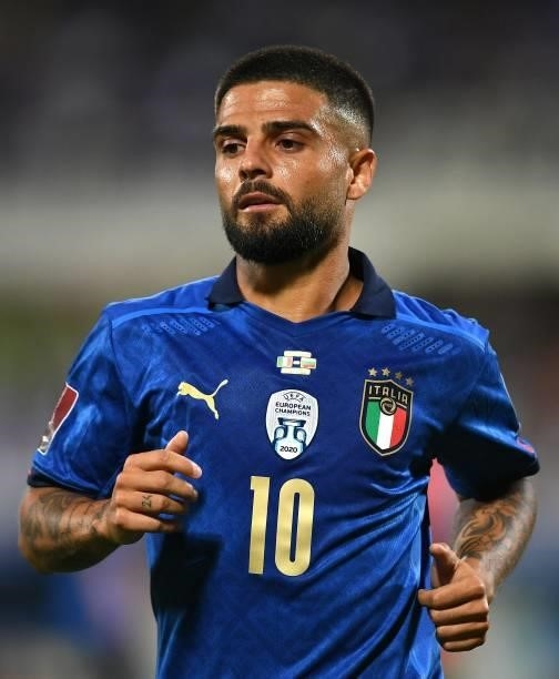 Lorenzo Insigne of Italy looks on during the 2022 FIFA World Cup Qualifier match between Italy and Bulgaria at Artemio Franchi on September 02, 2021...