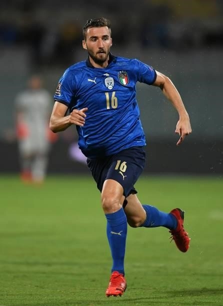 Brayan Cristante of Italy looks on during the 2022 FIFA World Cup Qualifier match between Italy and Bulgaria at Artemio Franchi on September 02, 2021...