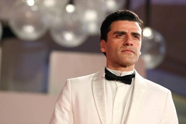 Oscar Isaac attends the red carpet of the movie "The Card Counter