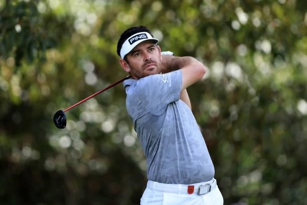 Louis Oosthuizen of South Africa plays a shot on the third hole during the first round of the TOUR Championship at East Lake Golf Club on September...