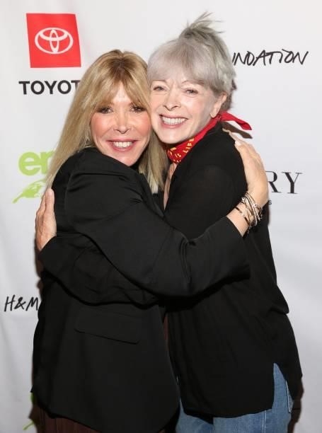 Debbie Levin and Frances Fisher attend the 2021 Environmental Media Association IMPACT Summit sponsored by Toyota, H&M Foundation & Montage...
