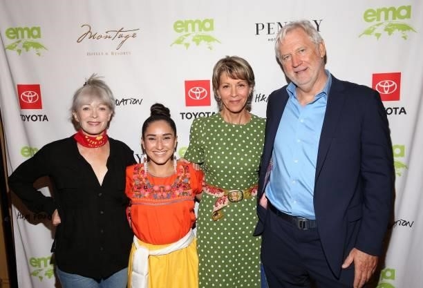 Frances Fisher, Alexis Saenz, Wendie Malick and John Quigley attend the 2021 Environmental Media Association IMPACT Summit sponsored by Toyota, H&M...
