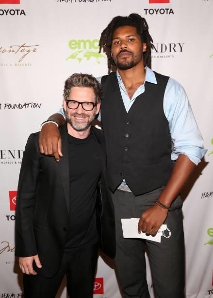 Asher Levin and Jarnell Stokes attend the 2021 Environmental Media Association IMPACT Summit sponsored by Toyota, H&M Foundation & Montage...