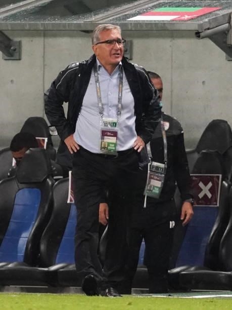 Oman head coach Branko Ivankovic looks on during FIFA World Cup Asian Qualifier Final Round Group B match between Japan and Oman at Panasonic Stadium...