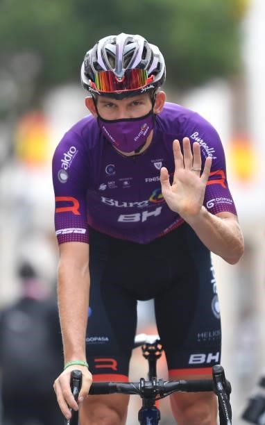 Jetse Bol of Netherlands and Team Burgos - BH prepares for the race prior to the 76th Tour of Spain 2021, Stage 19 a 191,2 km stage from Tapia to...