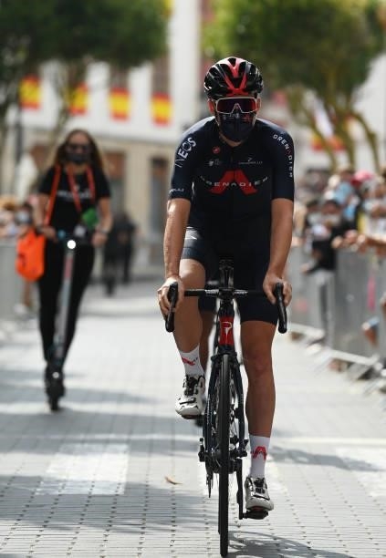 Pavel Sivakov of Russia and Team INEOS Grenadiers prepares for the race prior to the 76th Tour of Spain 2021, Stage 19 a 191,2 km stage from Tapia to...