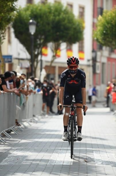 Adam Yates of United Kingdom and Team INEOS Grenadiers prepares for the race prior to the 76th Tour of Spain 2021, Stage 19 a 191,2 km stage from...