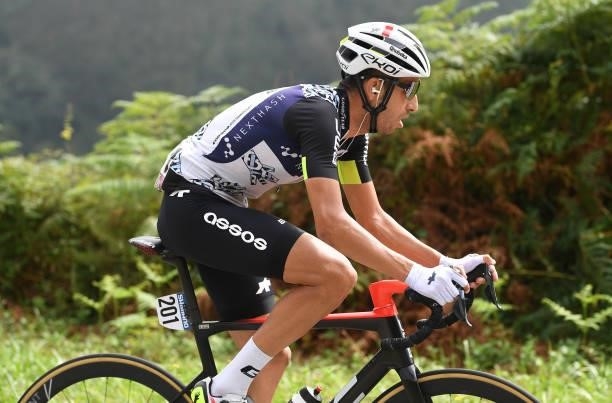 Fabio Aru of Italy and Team Qhubeka Nexthash competes during the 76th Tour of Spain 2021, Stage 19 a 191,2 km stage from Tapia to Monforte de Lemos /...