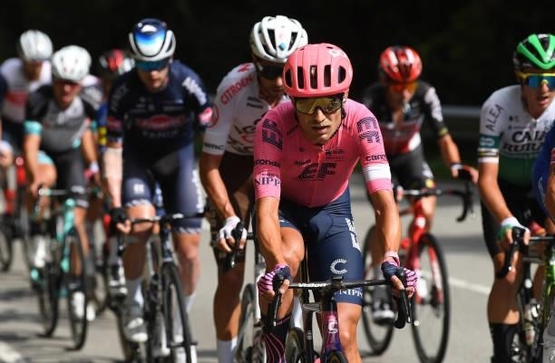Magnus Cort Nielsen of Denmark and Team EF Education - Nippo competes in the breakaway during the 76th Tour of Spain 2021, Stage 19 a 191,2 km stage...